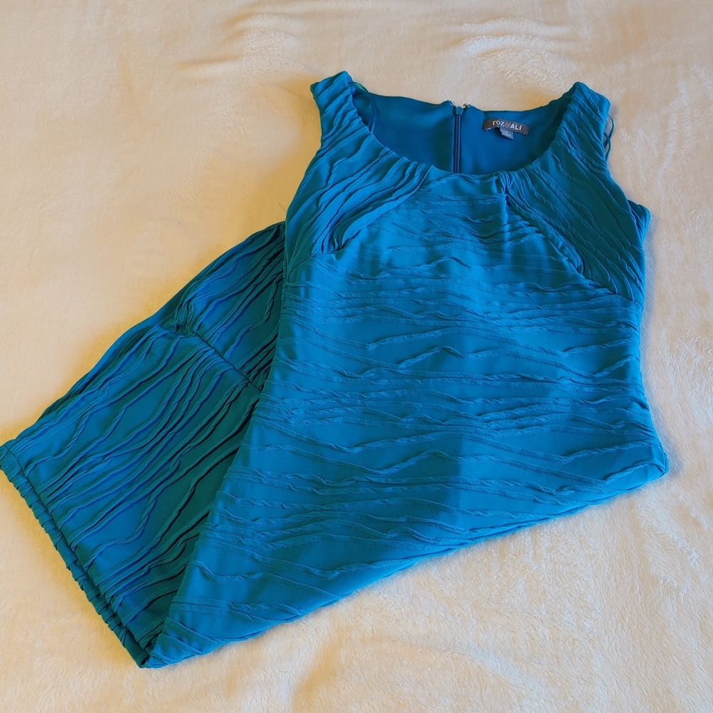 dressbarn blue bodycon dress - size 4